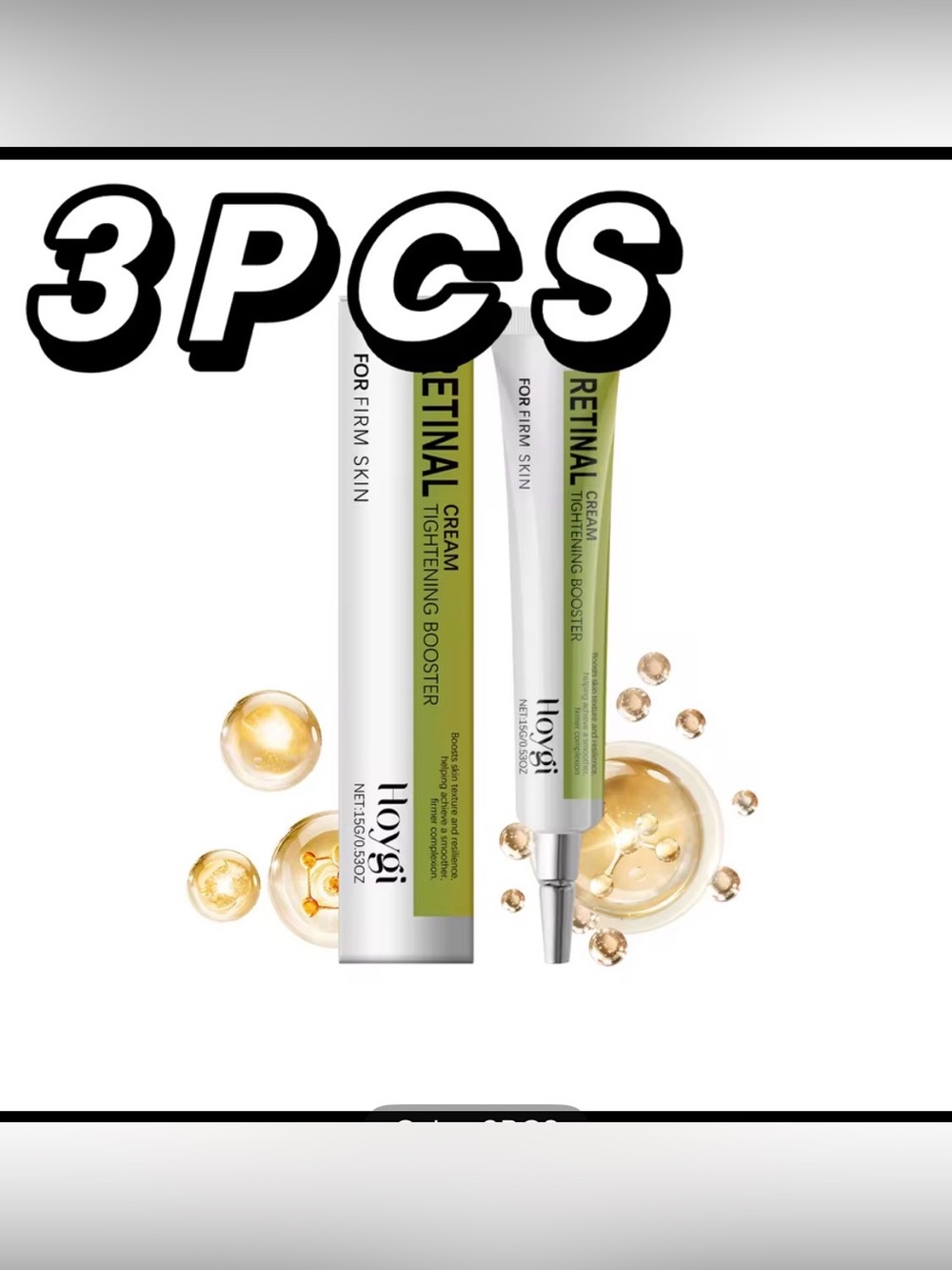 NEW Sealed Hoygi Retinal Cream Tightening Booster Bundle of 3